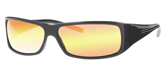 Image showing Brown sunglasses isolated on the white background