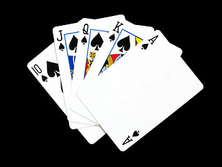 Image showing Royal flush