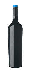 Image showing Red wine bottle isolated on white background