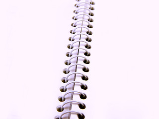 Image showing blank background. paper spiral notebook