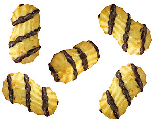 Image showing Chocolate covered biscuit