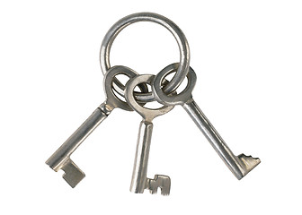 Image showing keys on a white background