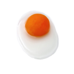 Image showing Egg yolk on a white background