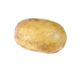 Image showing potato isolated on white background close up