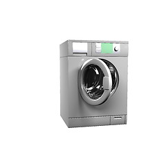 Image showing Washing machine isolated over white - 3d render