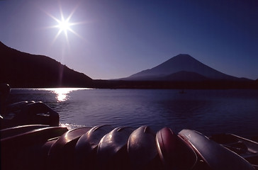 Image showing Boats on a Lake