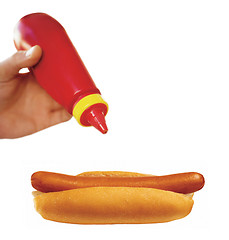 Image showing hot dog with sausage