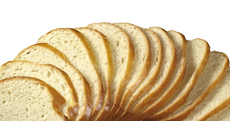 Image showing Sliced Bread Slices Stack, Isolated Closeup