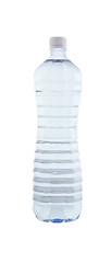 Image showing Stock image of purified water bottle over white background