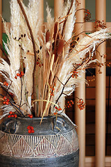 Image showing Pot of dried plants