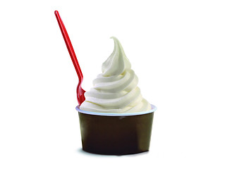 Image showing Vanilla soft ice cream