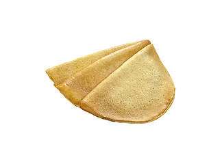 Image showing Stack of three pancakes