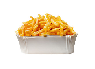 Image showing Serving of French fries
