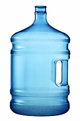 Image showing A large bottle of pure water on a white background