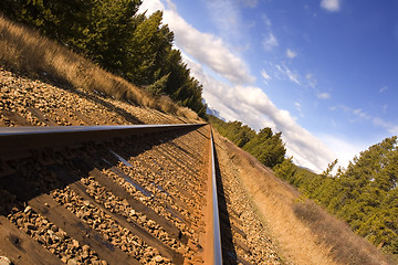 Image showing mountain rails