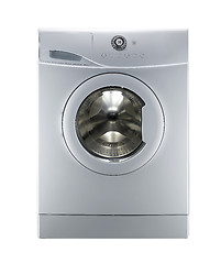 Image showing white washing machine isolated