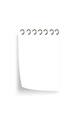 Image showing blank background. paper spiral notebook