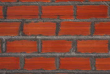 Image showing red brick wall texture