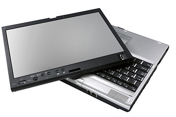 Image showing Lap Top Computer with black screen