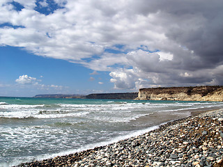 Image showing Cloudy Coastline