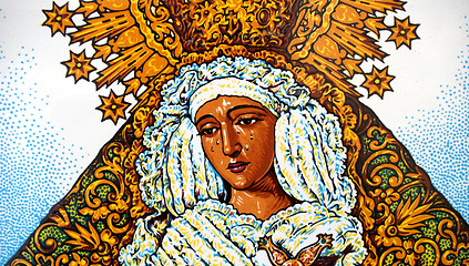 Image showing Holy Mary Crying