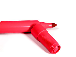 Image showing the red marker on a white background