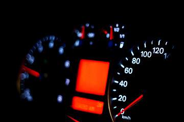 Image showing Speedometer of a car