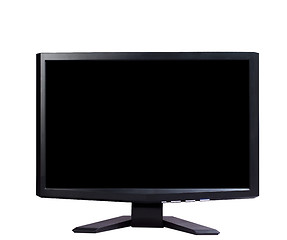 Image showing Modern widescreen tv lcd monitor