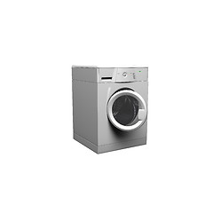 Image showing Washing machine on a white background. 3d illustration