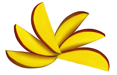 Image showing slices of mango