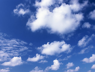 Image showing Blue sky with clouds