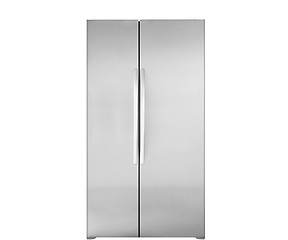 Image showing Modern refrigerator isolated