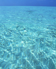 Image showing beautiful blue caribbean sea water