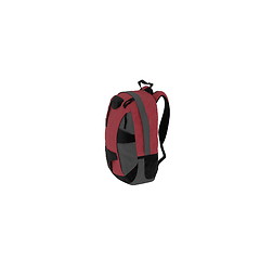 Image showing isolated red travel rucksack on a white background