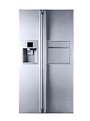 Image showing Picture a beautiful refrigerator on a white background