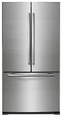 Image showing Modern refrigerator isolated on white