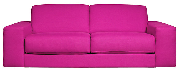 Image showing modern pink sofa