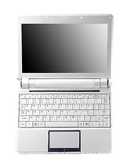 Image showing Aluminum laptop with blank screen