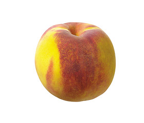 Image showing Juicy nectarine on a white background