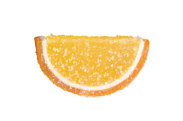 Image showing orange jelly in sugar