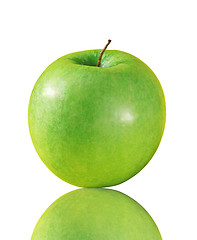 Image showing fresh green apple isolated on white