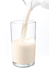 Image showing milk splash on white background