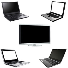 Image showing Laptops with plasma  isolated