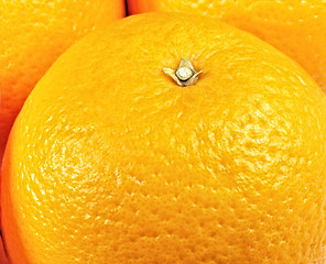 Image showing Ripe orange isolated on white background