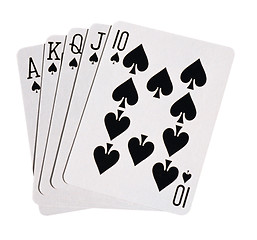 Image showing Royal flush