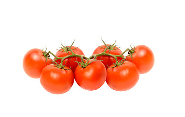 Image showing Cherry tomatoes isolated on white