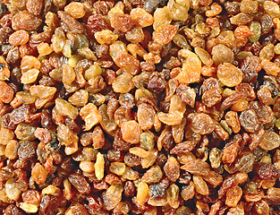 Image showing Golden raisins background