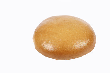 Image showing freshly baked kaiser bun on a white background