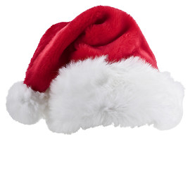Image showing Santa's red hat isolated on white background