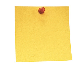 Image showing yellow note paper